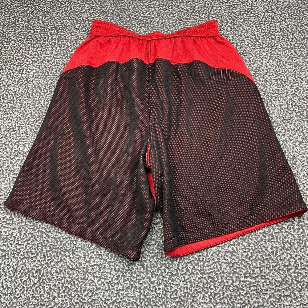 Air Jordan Athletic Shorts Men XXL Red Black Mesh Basketball Jumpman Reversible